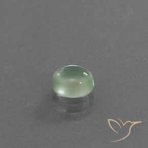 Prehnite Menta chiara naturale da 1.52 ct, Ovale, Trasparente