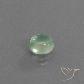 Prehnite Menta verde naturale da 1.73 ct, Rotondo, Trasparente