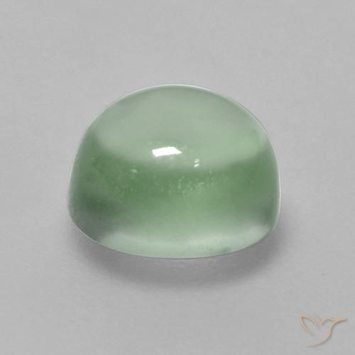 Prehnite Verde chiaro naturale da 1.75 ct, Ovale, Trasparente