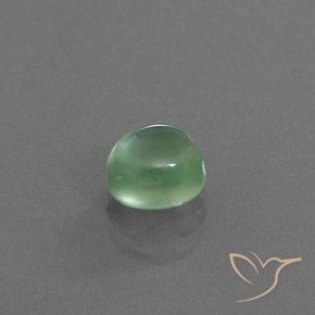 Prehnite Menta chiara naturale da 2.40 ct, Ovale, Trasparente