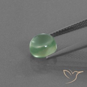 Prehnite Menta chiara naturale da 2.40 ct, Ovale, Trasparente