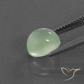 Prehnite Giallo chiaro Verde naturale da 3.11 ct, Ovale, Trasparente/Traslucido