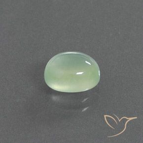 Prehnite Verde Pera Chiaro naturale da 2.21 ct, Ovale, Trasparente/Traslucido