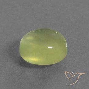 Prehnite Giallo chiaro verdastro naturale da 2.13 ct, Ovale, Trasparente