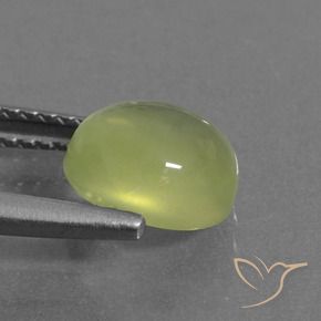 Prehnite Giallo chiaro verdastro naturale da 2.13 ct, Ovale, Trasparente