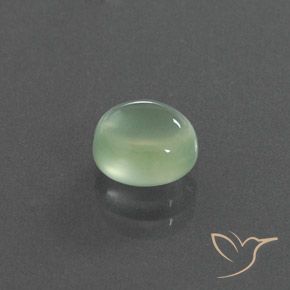 Prehnite Verde Pera Chiaro naturale da 2.17 ct, Ovale, Trasparente/Traslucido