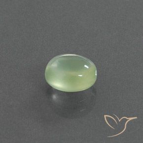 Prehnite Verde lime chiaro naturale da 1.76 ct, Ovale, Trasparente