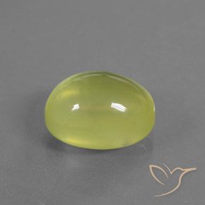 Prehnite Giallo chiaro naturale da 5.05 ct, Ovale, Trasparente/Traslucido