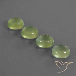 Gemme di Prehnite Verde lime naturale da 6.98 ct, Ovale, Trasparente