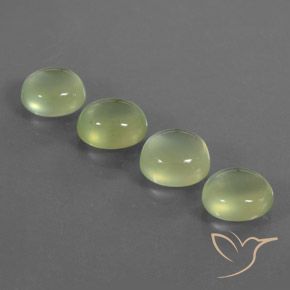 8.04ctw Naturale Giallo verde Prehnite, Ovale, Trasparente