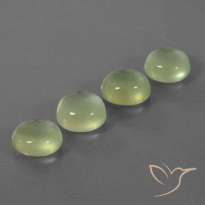Gemme di Prehnite Giallo verde naturale da 8.04 ct, Ovale, Trasparente