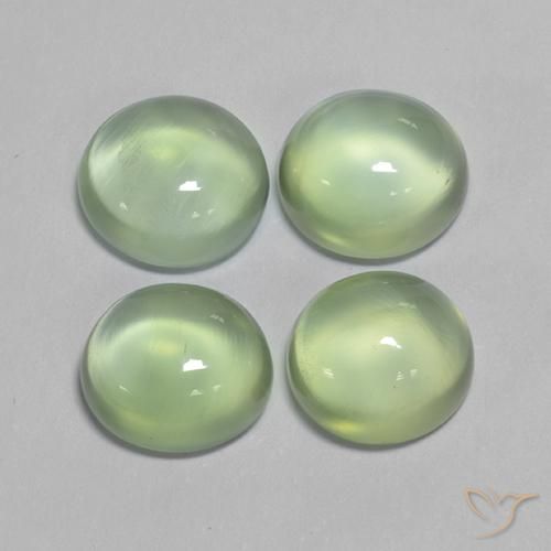 7.53ctw Naturale Giallo verde Prehnite, Ovale, Trasparente