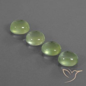 Gemme di Prehnite Verde lime naturale da 6.38 ct, Ovale, Trasparente