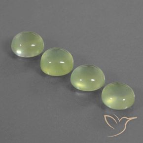 9.12ctw Naturale Verde medio Prehnite, Ovale, Trasparente