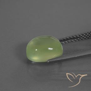 Prehnite Verde medio naturale da 2.98 ct, Ovale, Trasparente