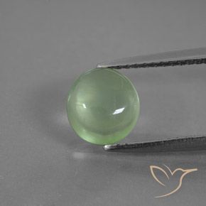 1.93ct Naturale Verde giallastro Prehnite, Ovale, Trasparente
