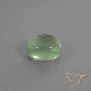 Prehnite Verde giallastro naturale da 1.95 ct, Ovale, Trasparente