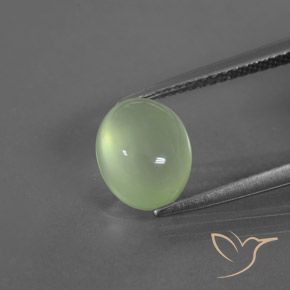 2.73ct Naturale Verde medio Prehnite, Ovale, Trasparente/Traslucido