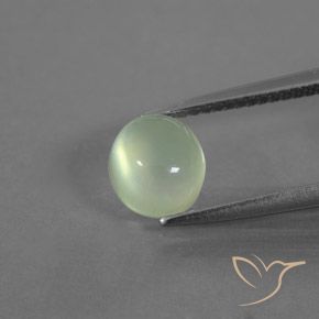 1.82ct Naturale Giallo verde Prehnite, Ovale, Trasparente/Traslucido