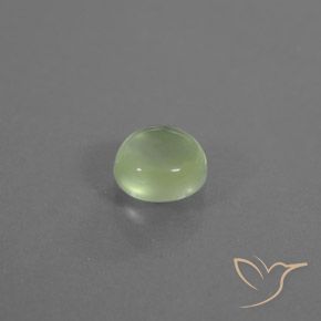 Prehnite Verde pallido naturale da 1.21 ct, Ovale, Trasparente