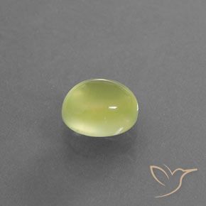 Prehnite Giallo chiaro naturale da 3.66 ct, Ovale, Trasparente/Traslucido