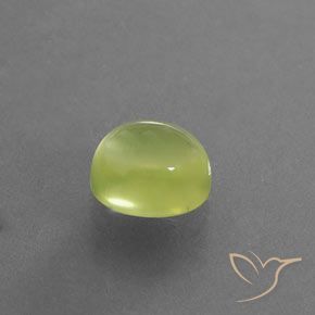 Prehnite Giallo Limone Chiaro naturale da 3.51 ct, Ovale, Trasparente/Traslucido