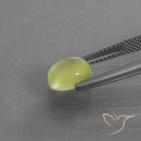 Prehnite Giallo chiaro verdastro naturale da 2.38 ct, Ovale, Trasparente/Traslucido
