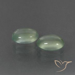 Gemme di Prehnite Verde giallastro naturale da 3.77 ct, Ovale, Trasparente