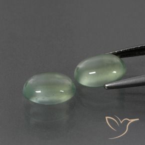 Gemme di Prehnite Verde giallastro naturale da 3.77 ct, Ovale, Trasparente