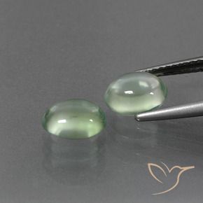 Gemme di Prehnite Verde chiaro naturale da 2.85 ct, Ovale, Trasparente
