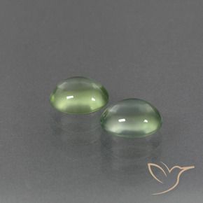 Gemme di Prehnite Pera Verde naturale da 2.36 ct, Ovale, Trasparente