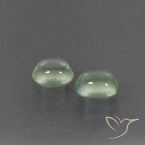 Gemme di Prehnite Verde Pera Chiaro naturale da 2.70 ct, Ovale, Trasparente