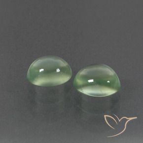 Gemme di Prehnite Verde giallastro naturale da 3.26 ct, Ovale, Trasparente