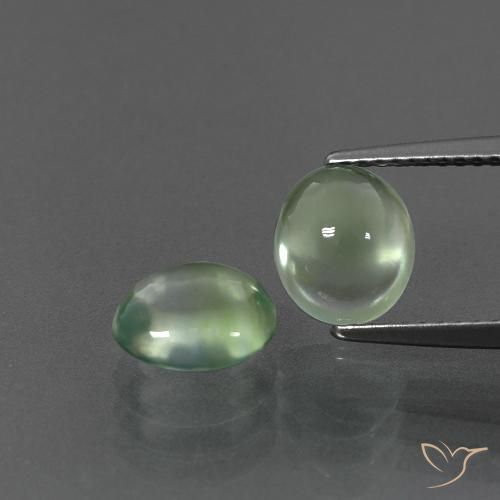 3.59ctw Naturale Verde chiaro Prehnite, Ovale, Trasparente