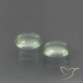 Gemme di Prehnite Verde caldo naturale da 3.27 ct, Ovale, Trasparente