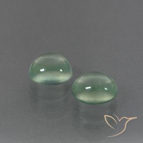 Gemme di Prehnite Verde caldo naturale da 3.23 ct, Ovale, Trasparente