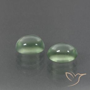 Gemme di Prehnite Verde chiaro naturale da 3.47 ct, Ovale, Trasparente