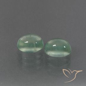 Gemme di Prehnite Verde Menta Chiaro naturale da 3.18 ct, Ovale, Trasparente