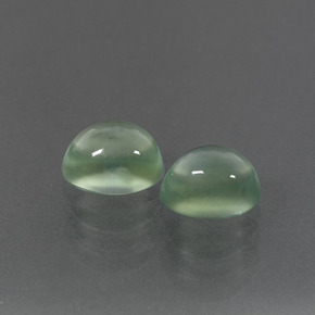 Prehnite naturale verde da 3,35 ct, taglio ovale, trasparente