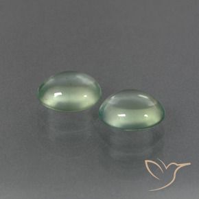 Gemme di Prehnite Verde chiaro naturale da 3.11 ct, Ovale, Trasparente