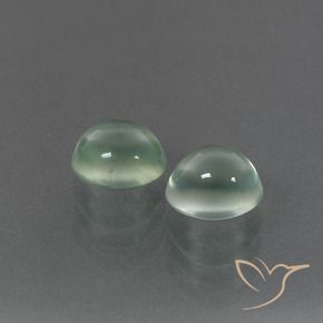 Gemme di Prehnite Verde molto chiaro naturale da 3.16 ct, Ovale, Trasparente