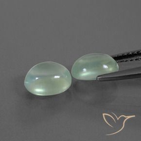 Gemme di Prehnite Verde Pera Chiaro naturale da 2.74 ct, Ovale, Trasparente