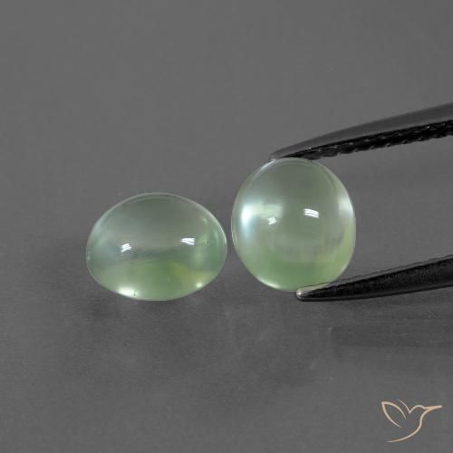 2.78ctw Naturale Giallo chiaro Verde Prehnite, Ovale, Trasparente