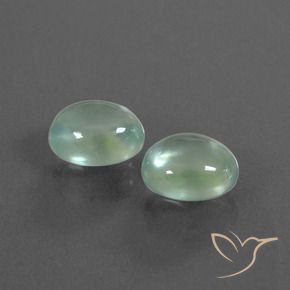 Gemme di Prehnite Verde Menta Chiaro naturale da 2.91 ct, Ovale, Trasparente