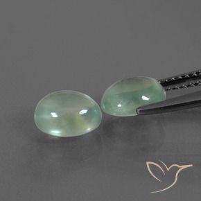 Gemme di Prehnite Verde Menta Chiaro naturale da 2.91 ct, Ovale, Trasparente