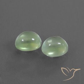Gemme di Prehnite Verde lime chiaro naturale da 2.91 ct, Ovale, Trasparente