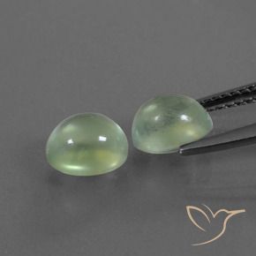 Gemme di Prehnite Verde lime chiaro naturale da 2.91 ct, Ovale, Trasparente