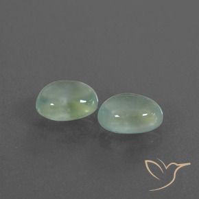 Gemme di Prehnite Verde molto chiaro naturale da 2.09 ct, Ovale, Trasparente