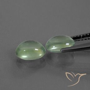 Gemme di Prehnite Verde giallastro naturale da 2.52 ct, Ovale, Trasparente