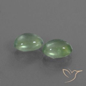 Gemme di Prehnite Verde giallastro naturale da 2.62 ct, Ovale, Trasparente